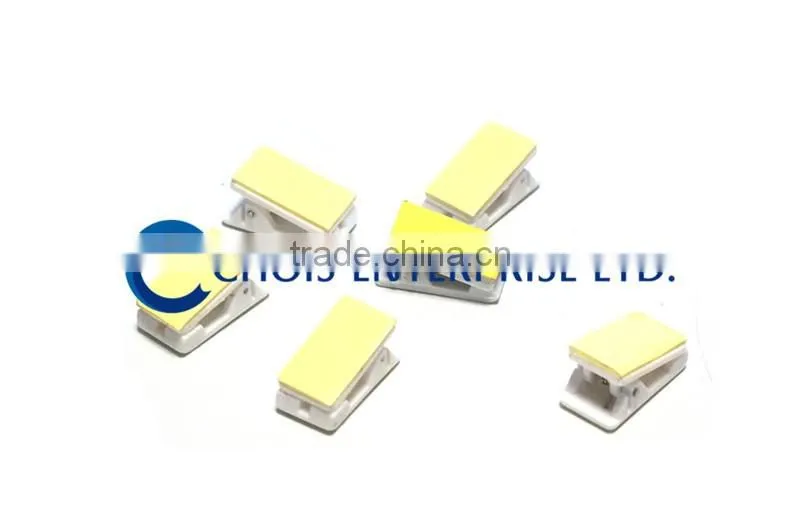High Quality Self Adhesive Plastic Clips White Color 5735-3008