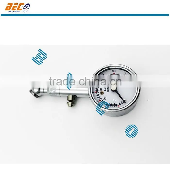 (YT-40A) 40mm chrome placted material small size customed acceptable car tire use turbo pressure gauge meter