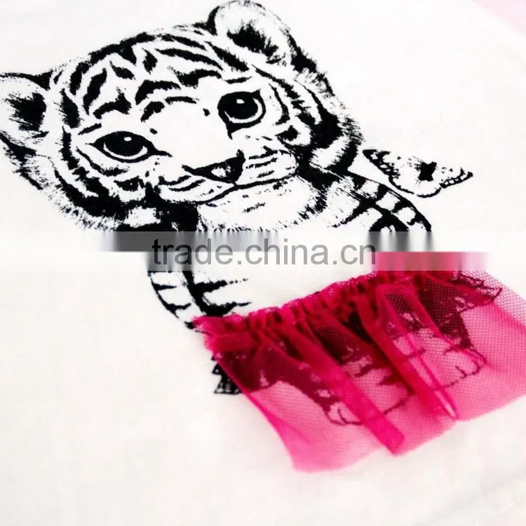 2016 the latest baby girl summer clothing plain dyed toddler t shirts for girls