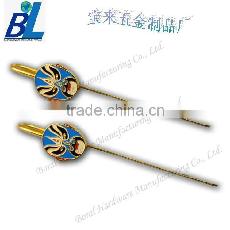 Cartoon characteristic printed metal bookmarks for books