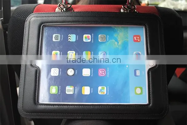 For ipad car head rest cover, headrest mount case for ipad