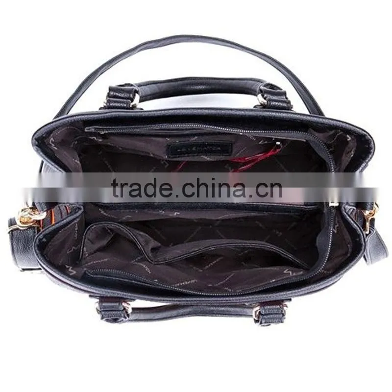 red and black striped tote bags bee pattem lady handbags