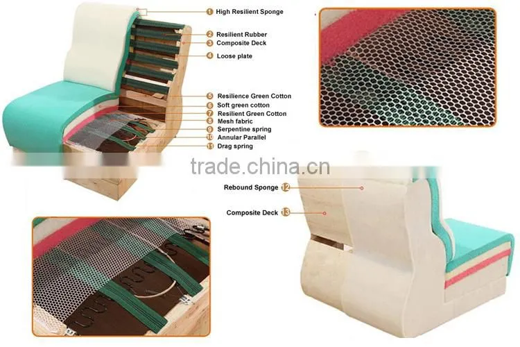 2015 Modern Design office leather couches SJ813