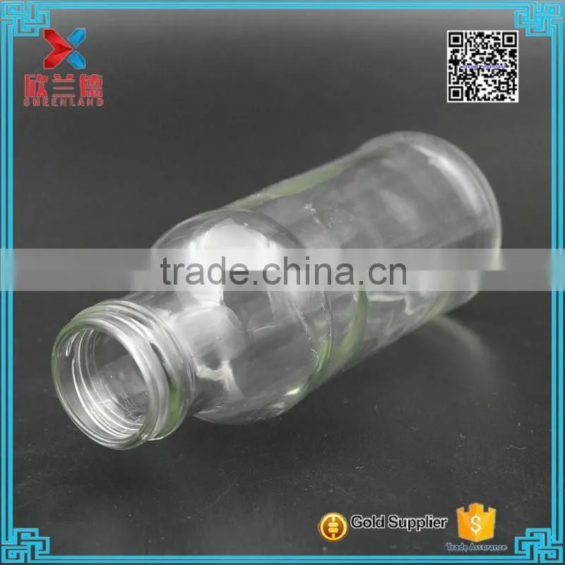 wholesale food grade milk glass bottle with twist off cap 350ml