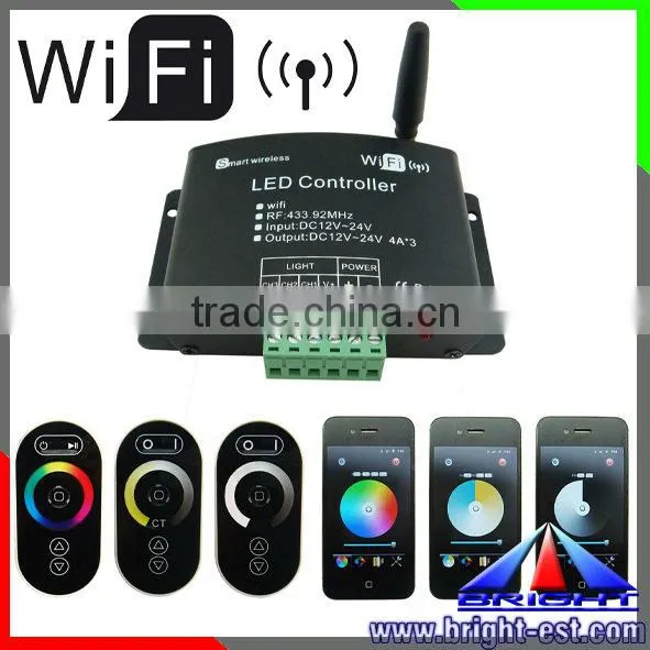 New product DC12v-24v RGB strip controller, RF led Wifi mini controller