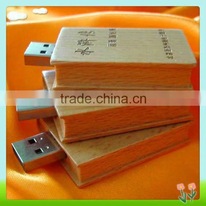 Bamboo shape Wooden USB flash drive
