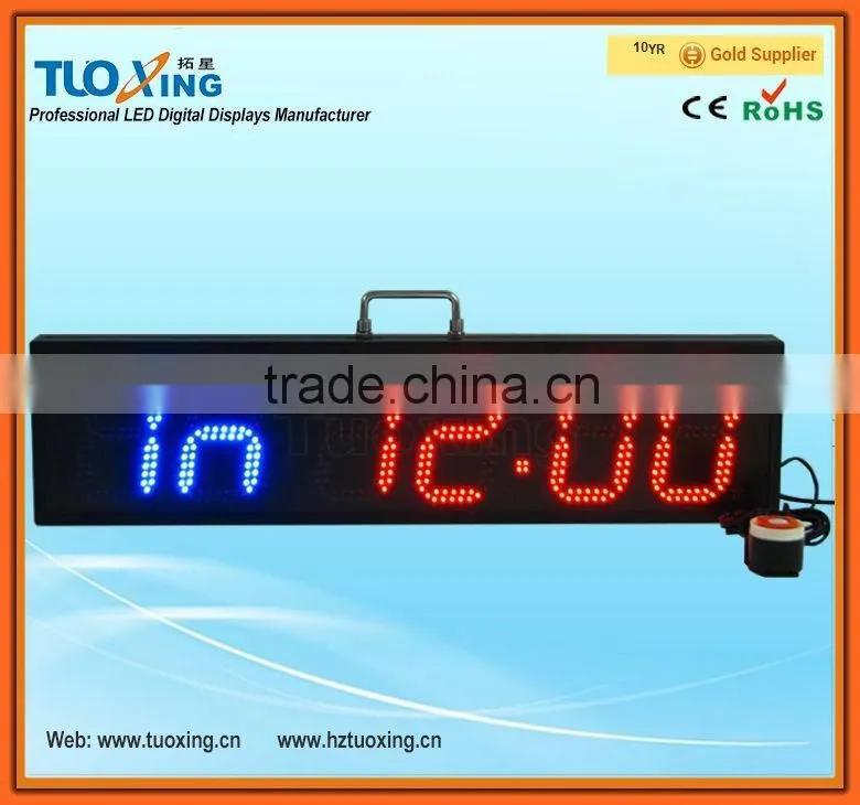 6 digit 6 inch LED digital race Interval Training Timer