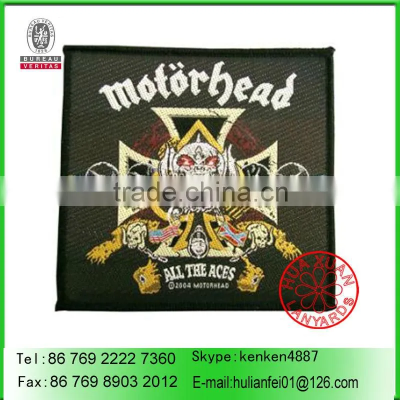 Machine woven patches