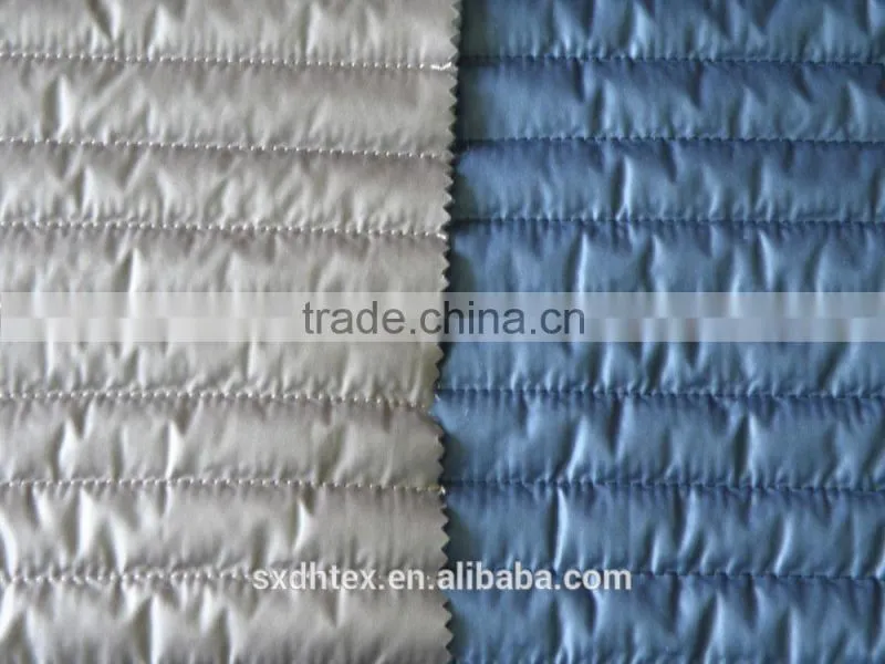 Stripe quilted fabric,quilted thermal fabric,quilted down coat fabric