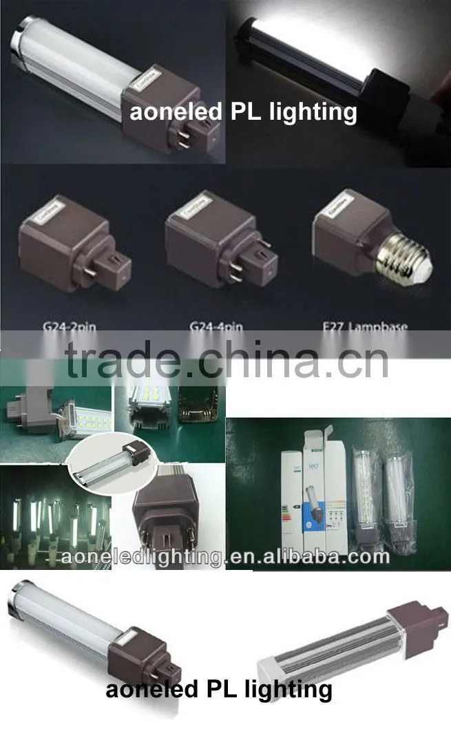 2015 China New Product dimmabe g24 10w led cabinet pl light with ce rohs approved