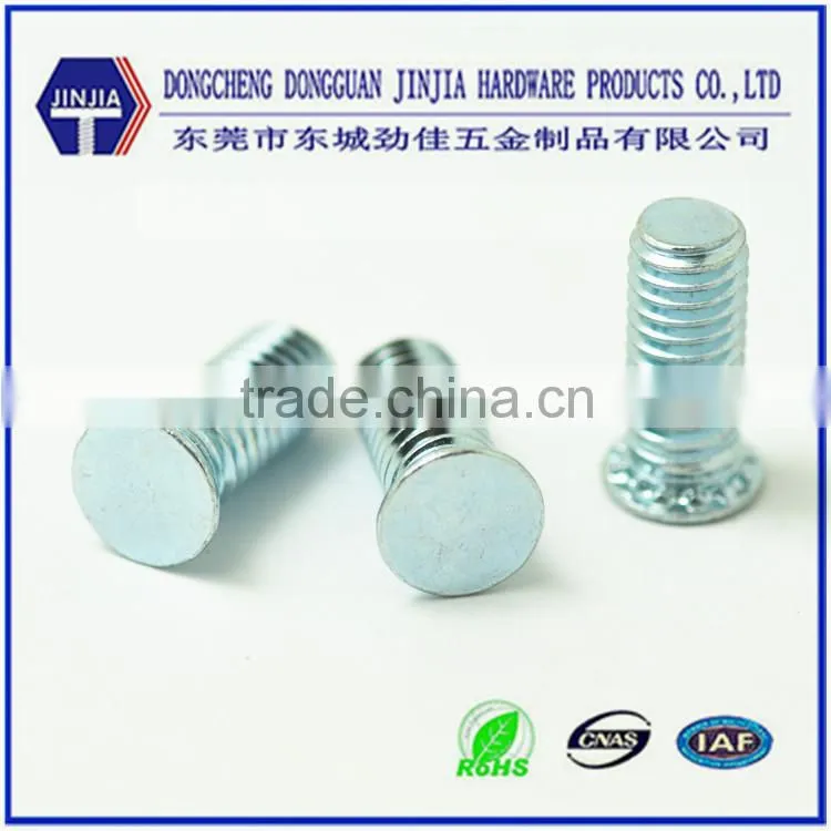 ROHS blue zinc plated carbon steel standard rivet screws