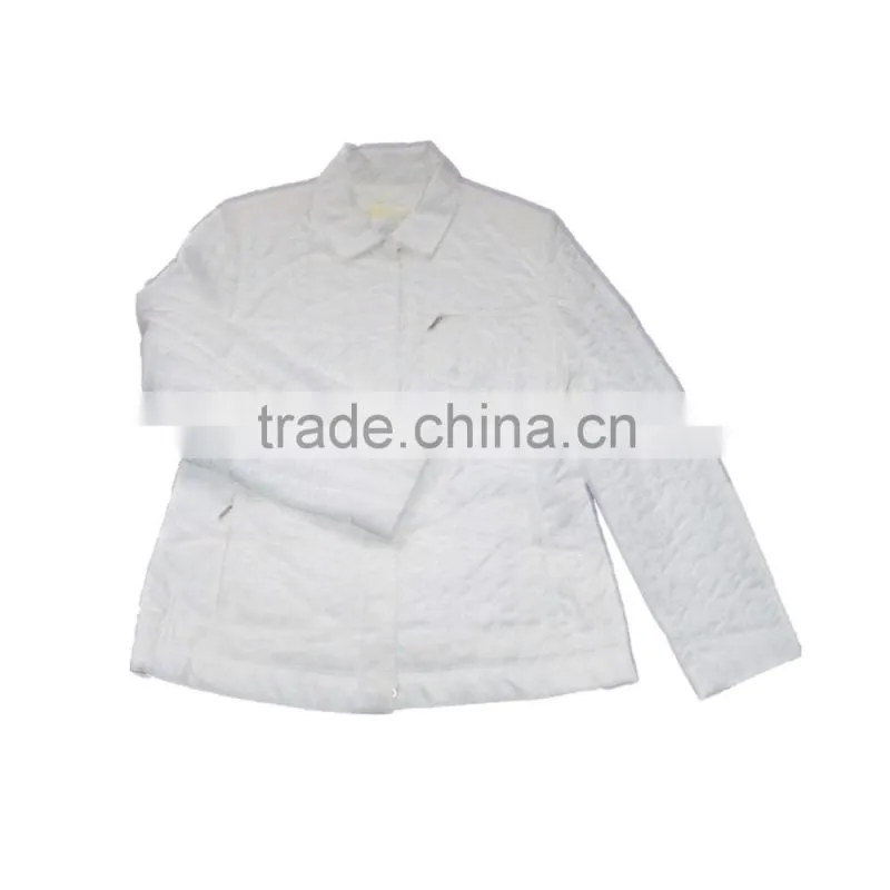 Women's Jacket Style White Nursing Uniforms