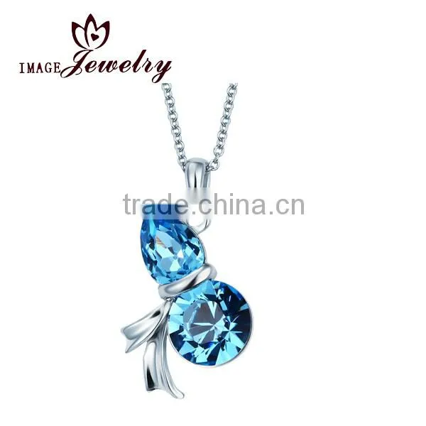 High quality dolphin pendant for necklace with natural blue stone