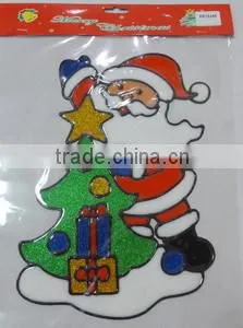 High Quality Santa Claus PVC Sticker For Christmas Celebration
