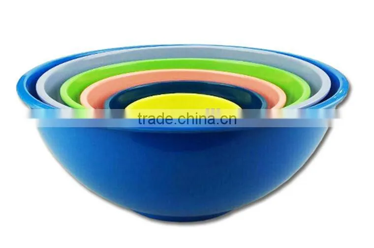 6pc plastic mixing bowl/melamine mixing bowl set