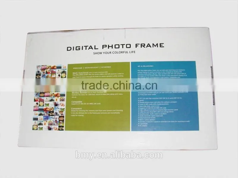 7 inch gift digital photo frame Alarm Clock MP3 MP4 Movie Player