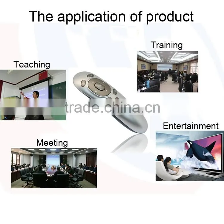2.4 G fancy laser wireless presenter with air mouse remote control for business gift