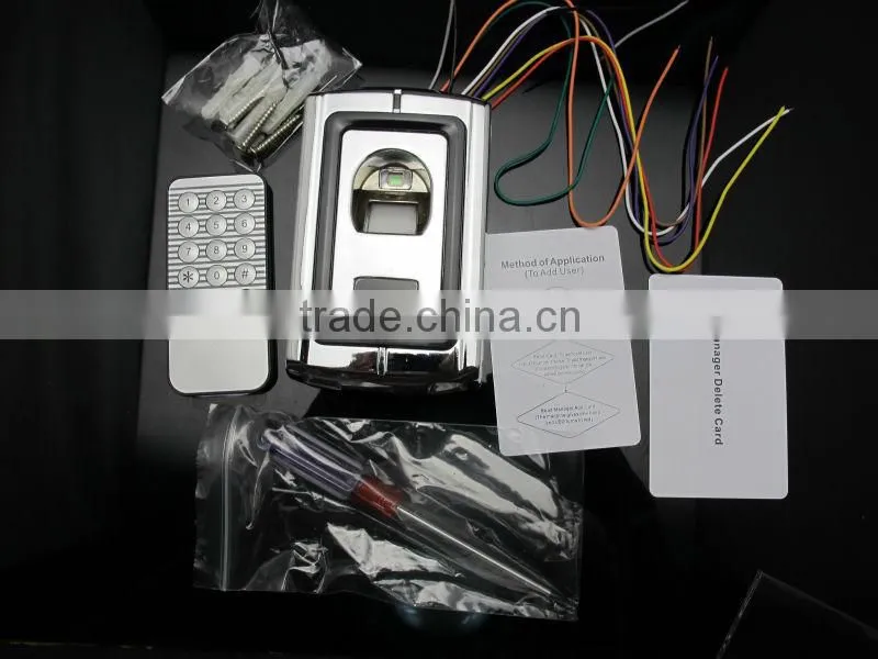 Metal Shell Fingerprint Reader with IR Remote Control, Biometric Fingerprint Reader