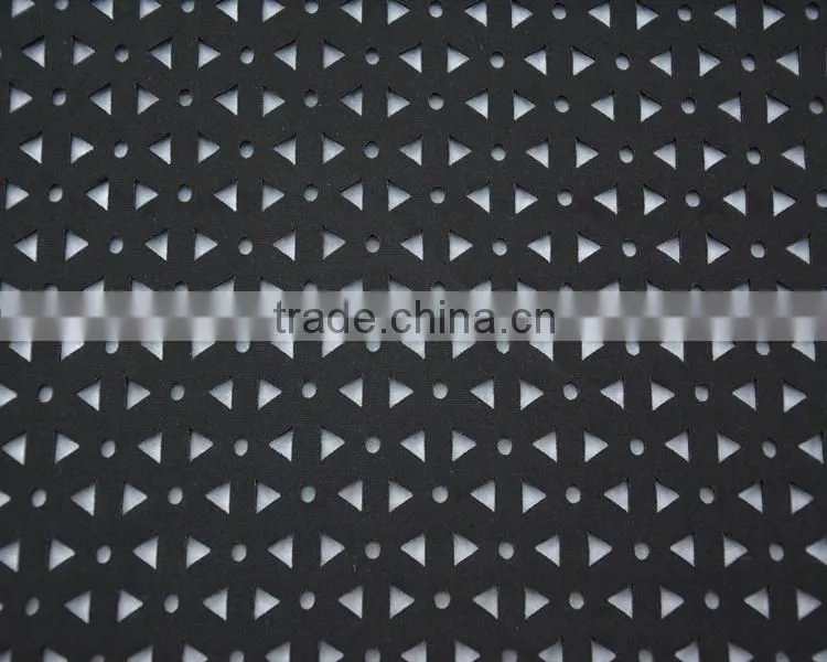 Jiufan Textile High Quality Knitting Punching Scuba 100% Polyester Plain Dyed Scuba Supplier in Shaoxing