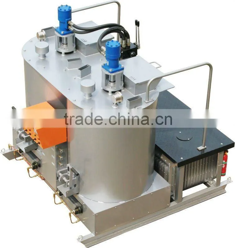 Vertical hydraulic double cylinder fusing kettle