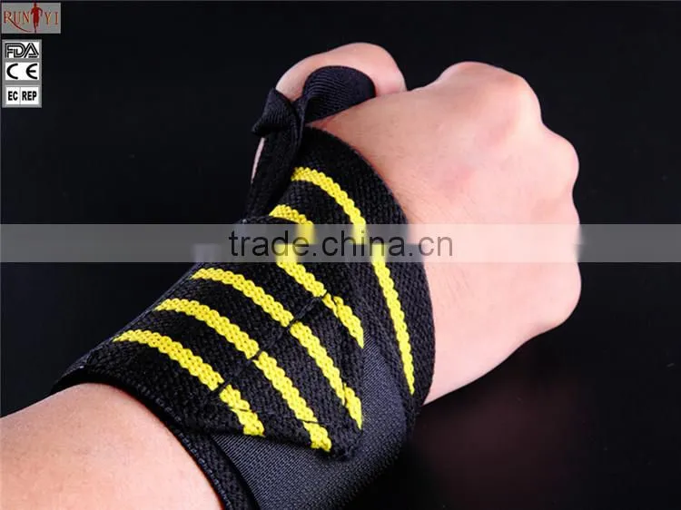 Gym Custom Crossfit Sports Cotton Wrist Wraps