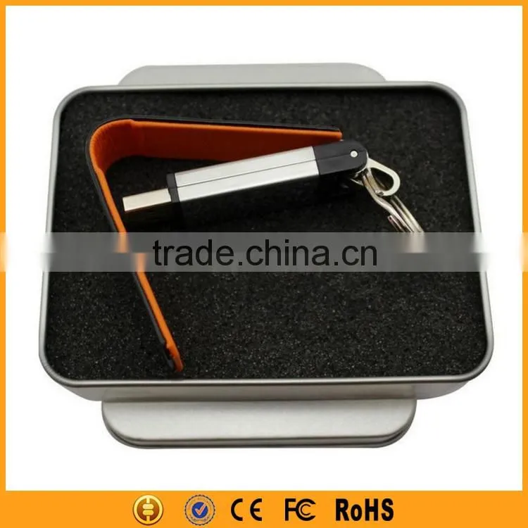 Top-grade Real Capacity Fashion Leather usb pen drive wholesale