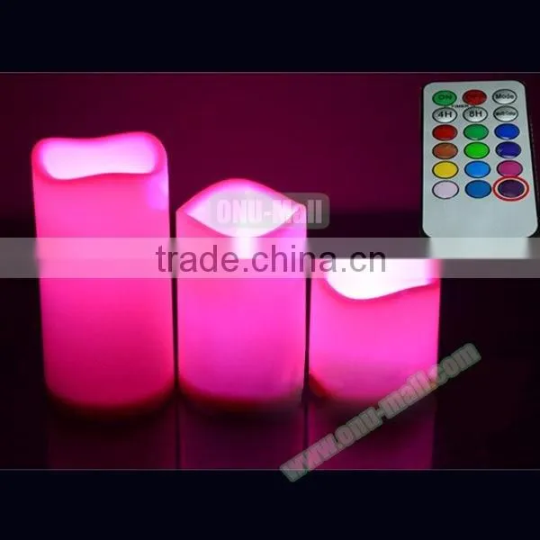 Most Popular Flameless LED Candle Light with Remote, Ivory Color Remote LED Candle