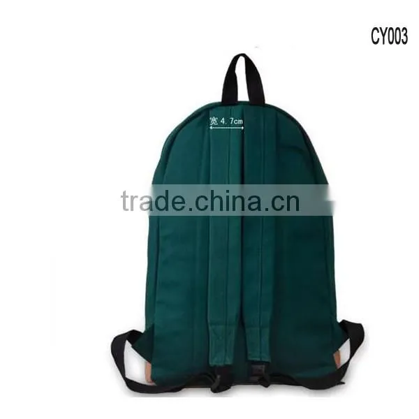 2016 new fashion promotional canvas school rucksack backpack bags