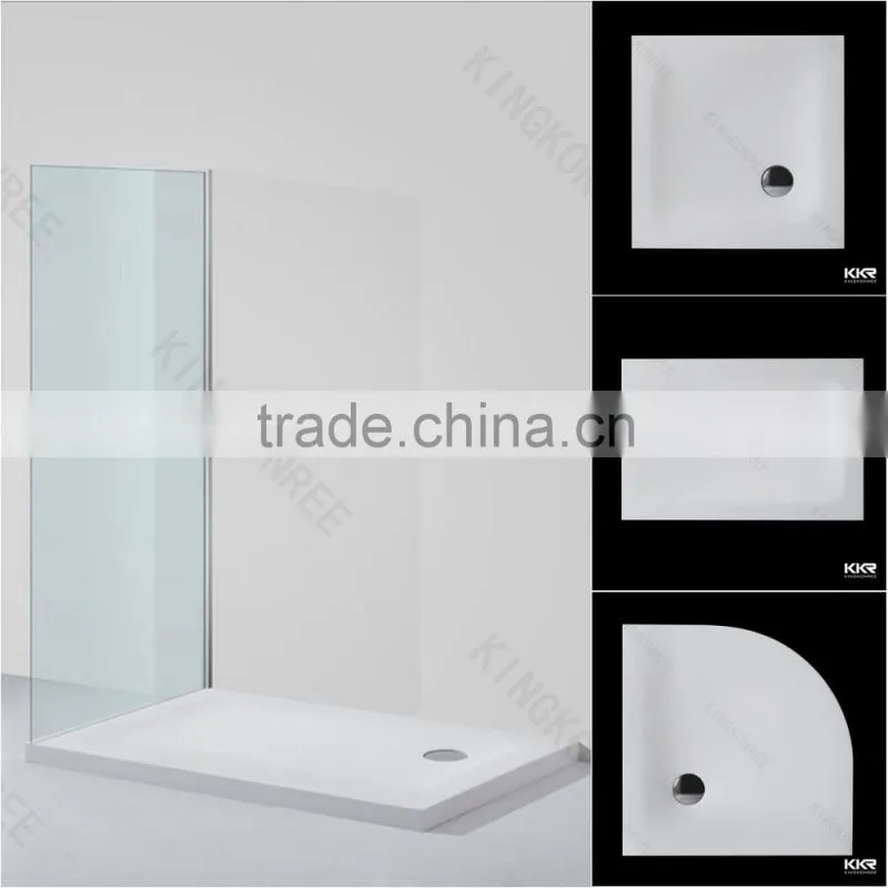 Shenzhen kkr hot selling solid surface shower tray for sale