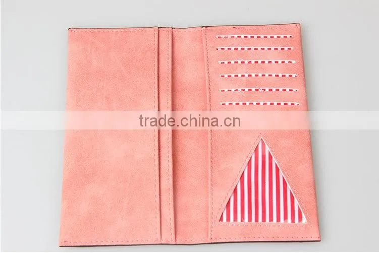 Low cost ladies hand PU purse woman fancy leather wallet