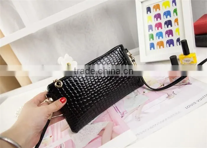 Low cost leather sling shoulder bag ladies purses handbags