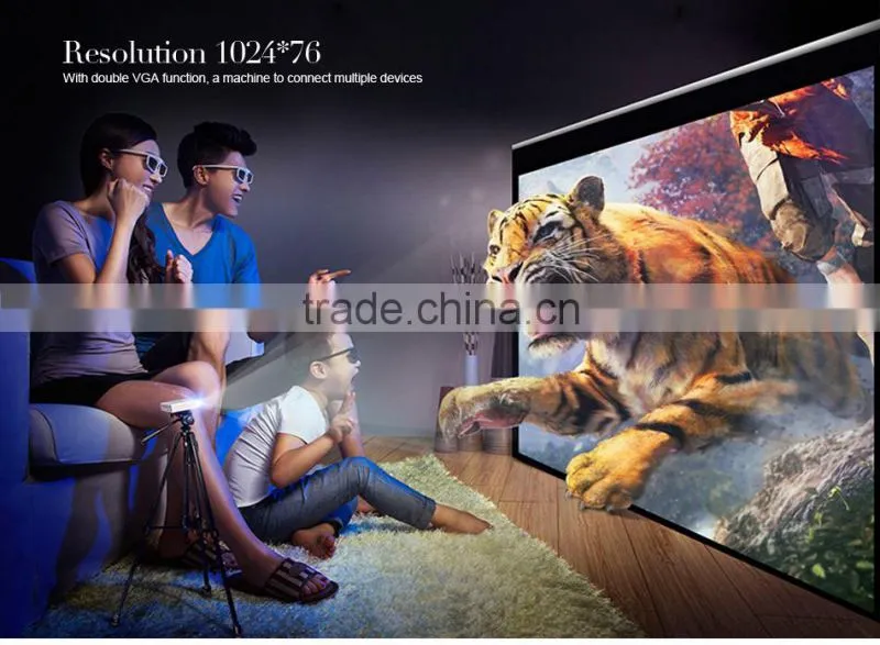 Full HD 1080p 3D dlp led projector with 3000 lumens brightness