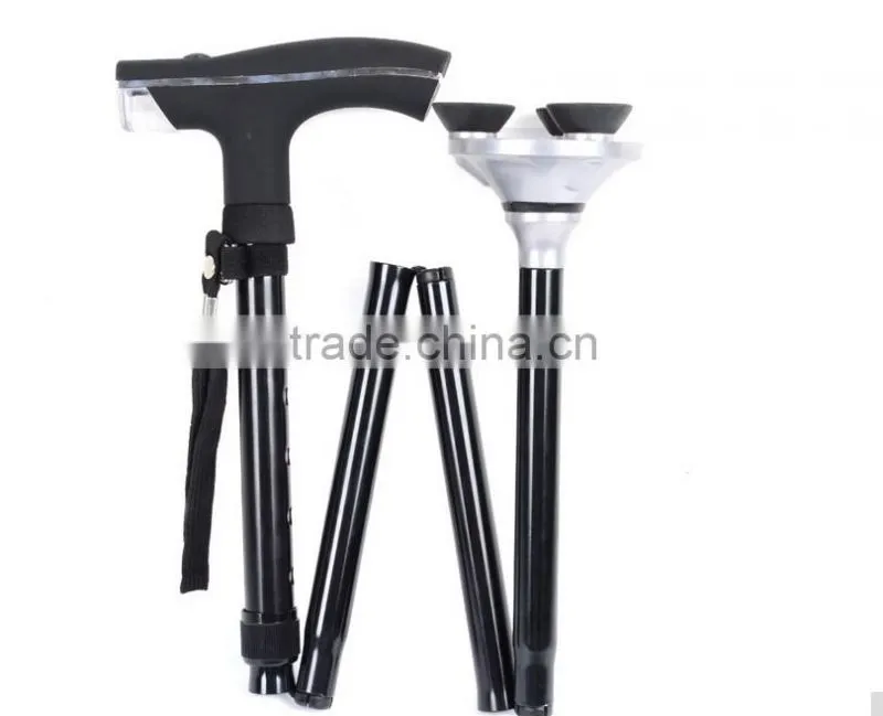 A-OK Folding Elderly Walking Stick and LED Light