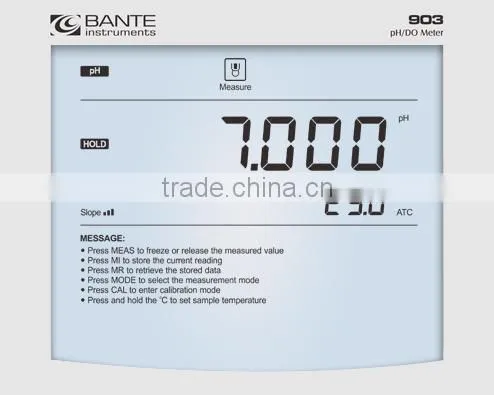 Bante903 Benchtop pH/Dissolved Oxygen Meter | pH/DO Meter