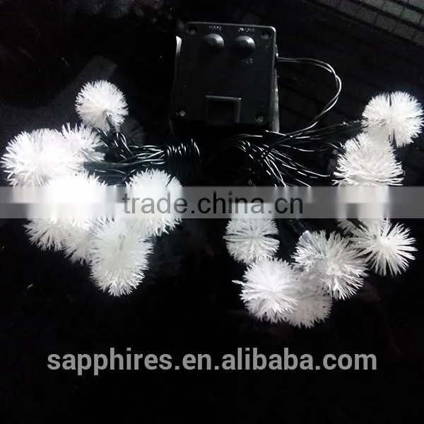 20L white led outdoor decorating lights, with snow shape led string lights