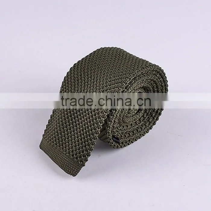 Fashion plain color cotton knitted necktie series 2