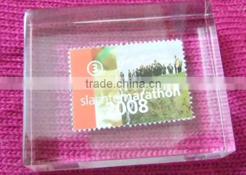 custom plastic acrylic stamp block