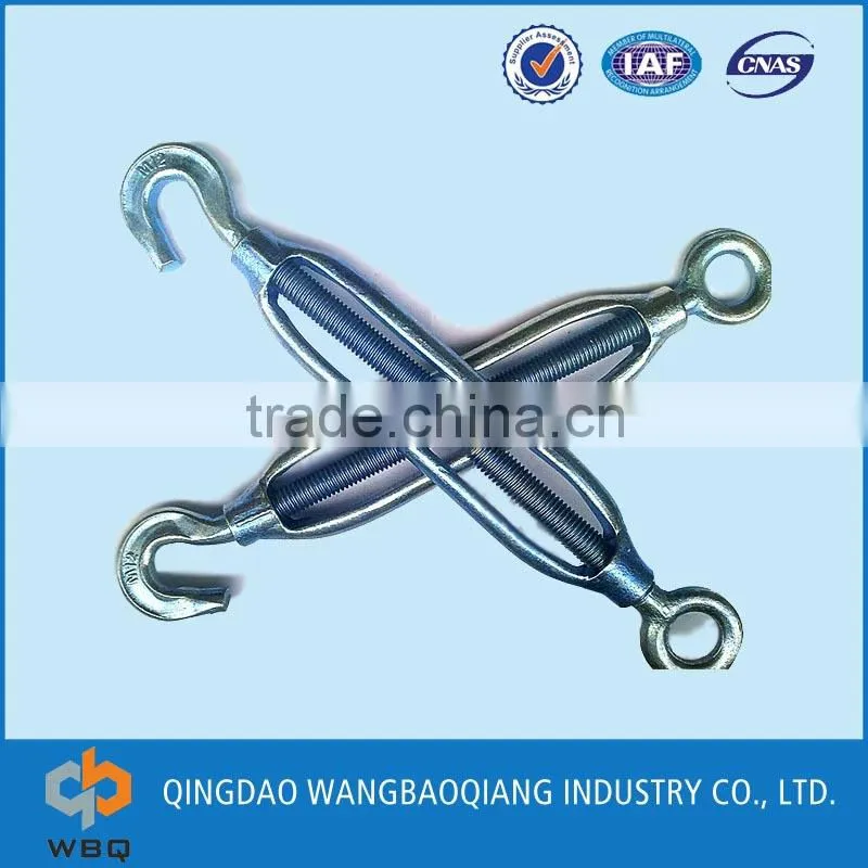Metal cable commercial type hook and hook turnbuckle