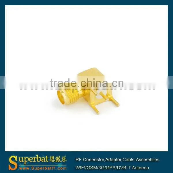 SMA thru hole Jack right angle PCB Mount short version connector adaptor