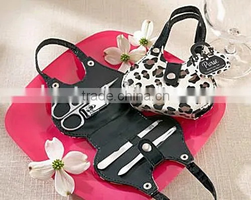 Cheetah Purse Manicure Set