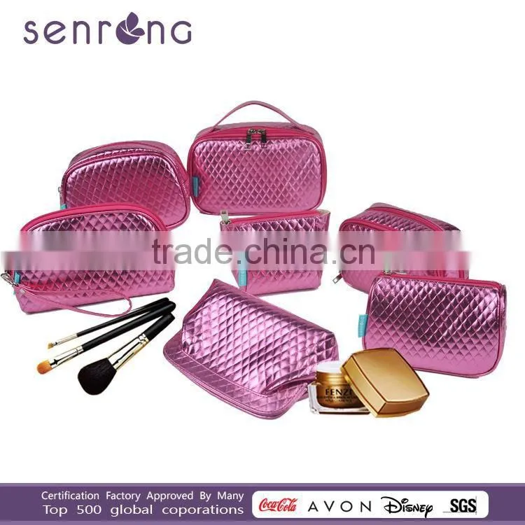 professional design any kinds of woman Mesh cosmetic bag/fashion handbag