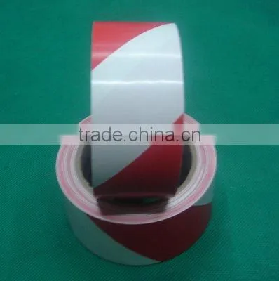 yed&white PVC Warning Adhesive Tape with glue adhesive