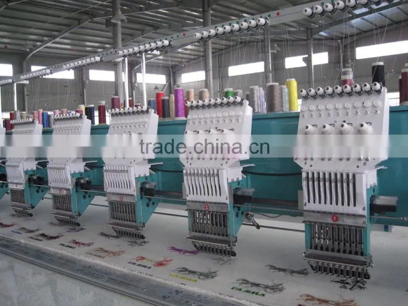 18 head flatbed cap embroidery machine