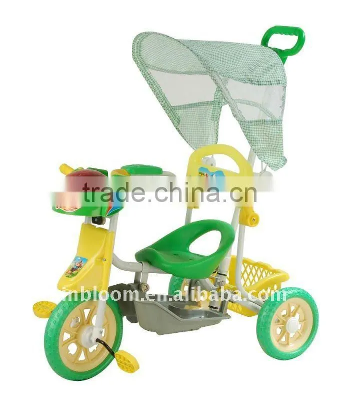 orange baby tricycle