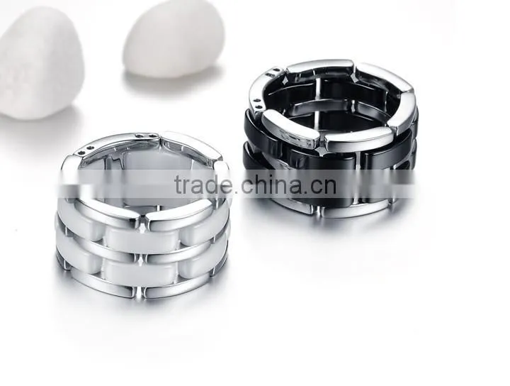 Brand Men Ring Ceramic Ring Made With Ceramic & Stainless Steel