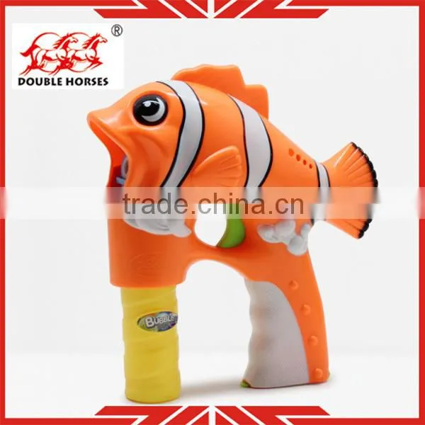 Child toys fish shape plastic material toy bubble gun