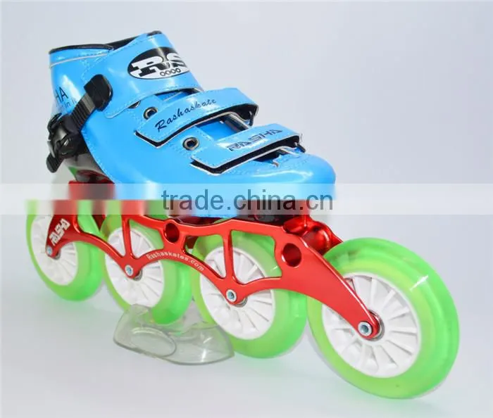 carbon speed skating shoes blue color 100% handmade inline skate roller skate india skate OEM ODM logo