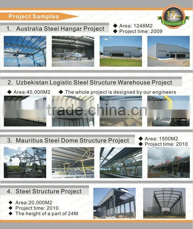 prefabricated steel structure frame construction for poultry farm