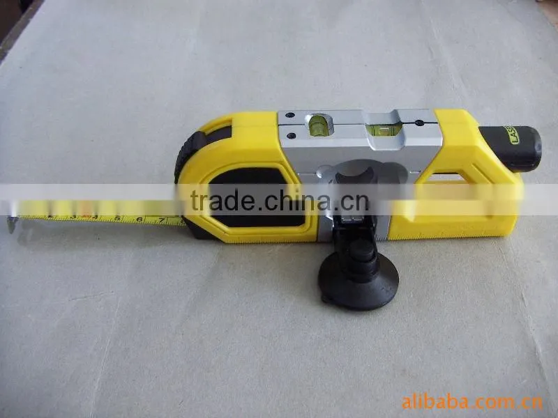 Multifunctional 3m tape measure and laser spirit level measuring tool