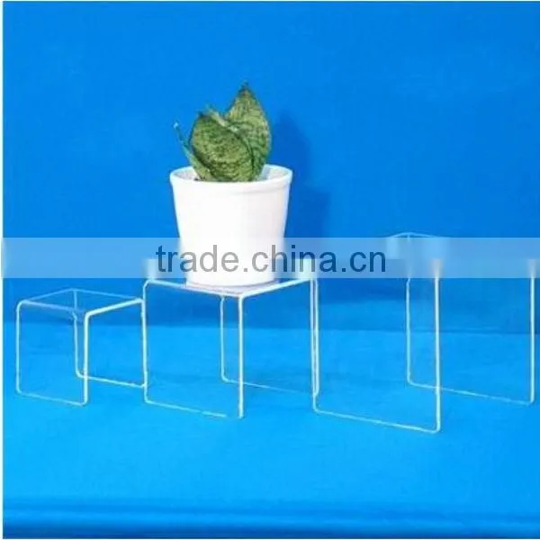 Durable new arrival clear and frosted acrylic shoe riser